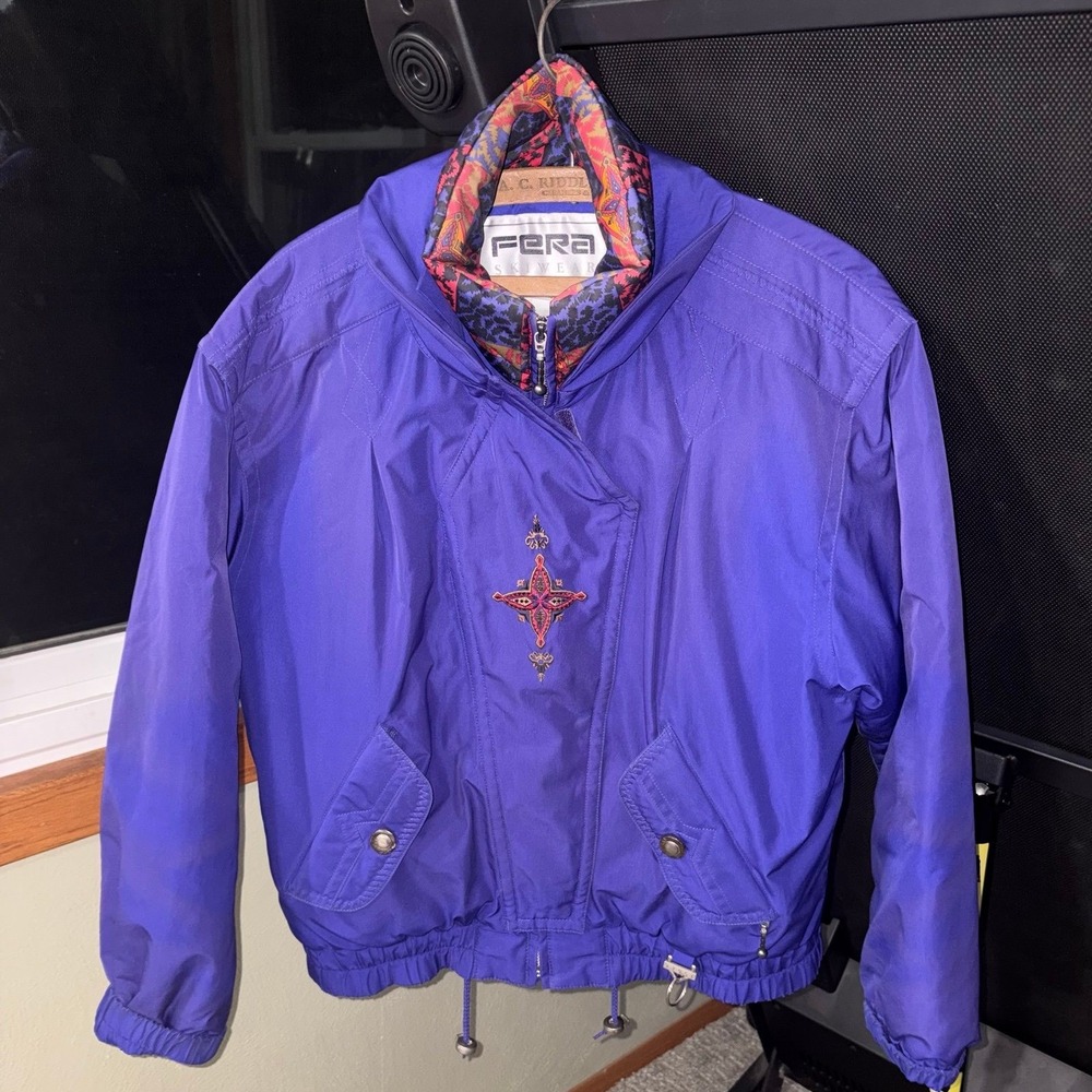 VINTAGE FERA SkiWear Jacket Adult womens 8 retro coat